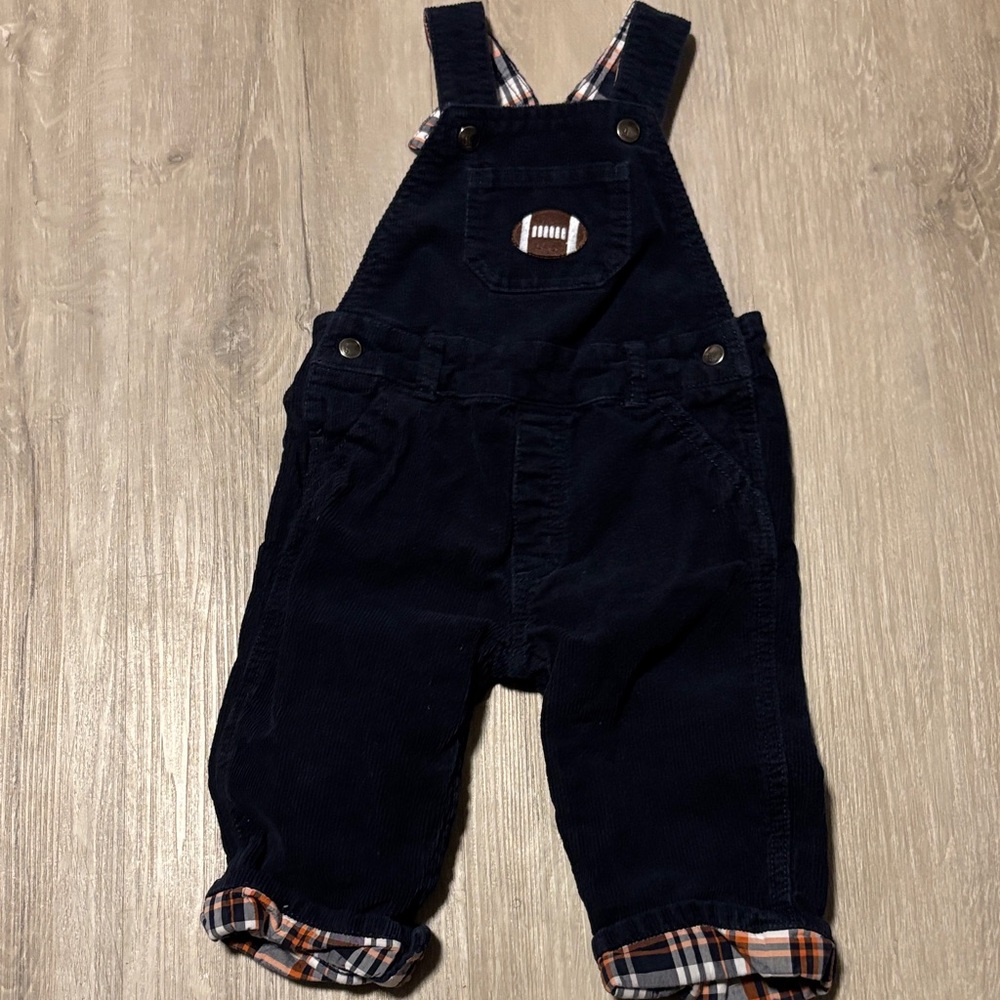 Gymboree Football Navy‎ Blue Kids Overalls